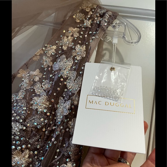 New - Crystal Embellished Embroidered Floral Gown Style 20131 - NWT - Picture 13 of 17